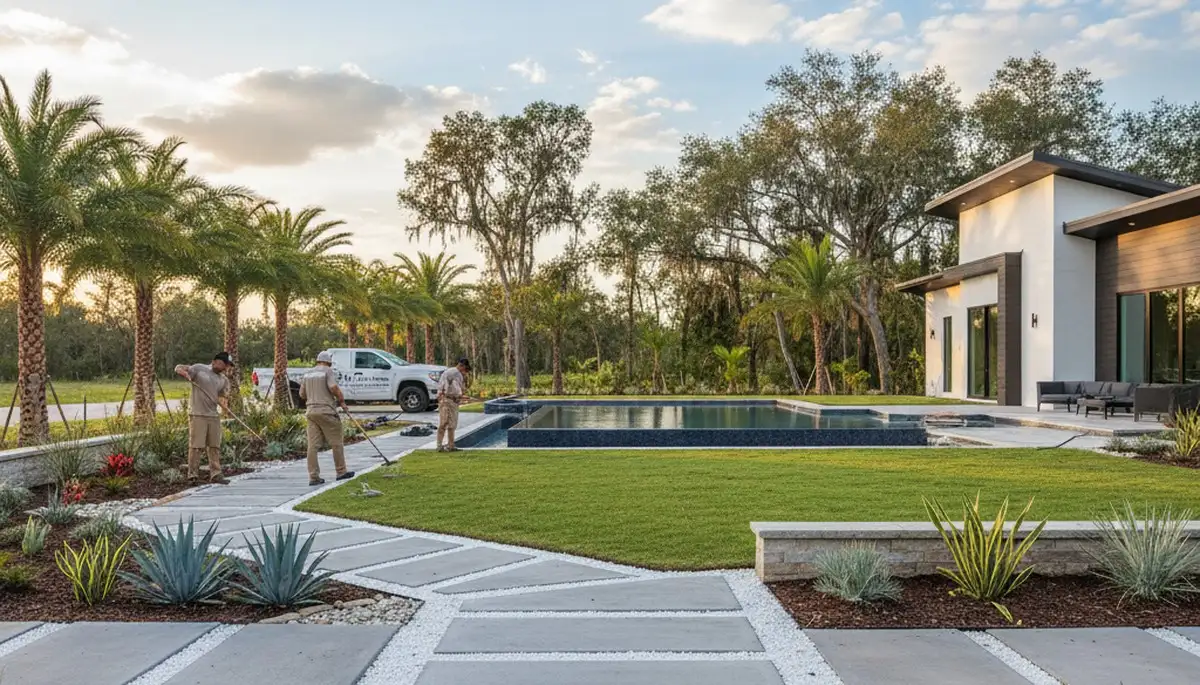 Cape Coral, FL landscaping service providing professional lawn care and yard maintenance