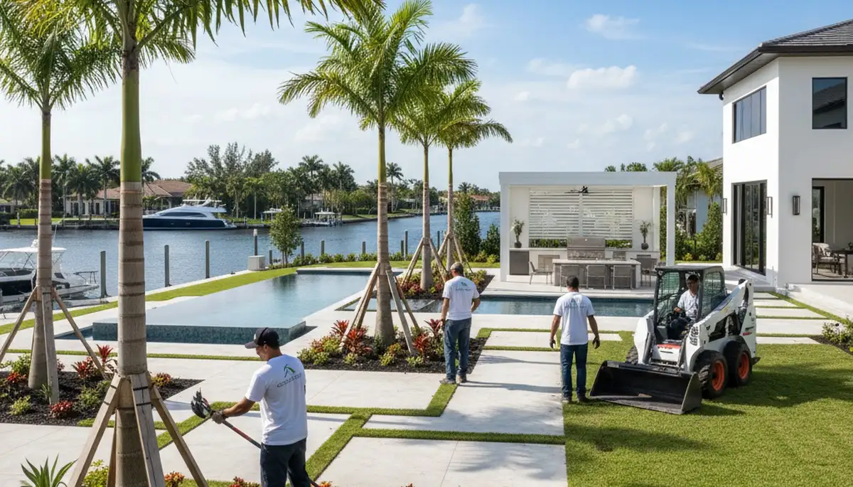 Cape Coral, FL landscaping service for residential lawn care and yard maintenance