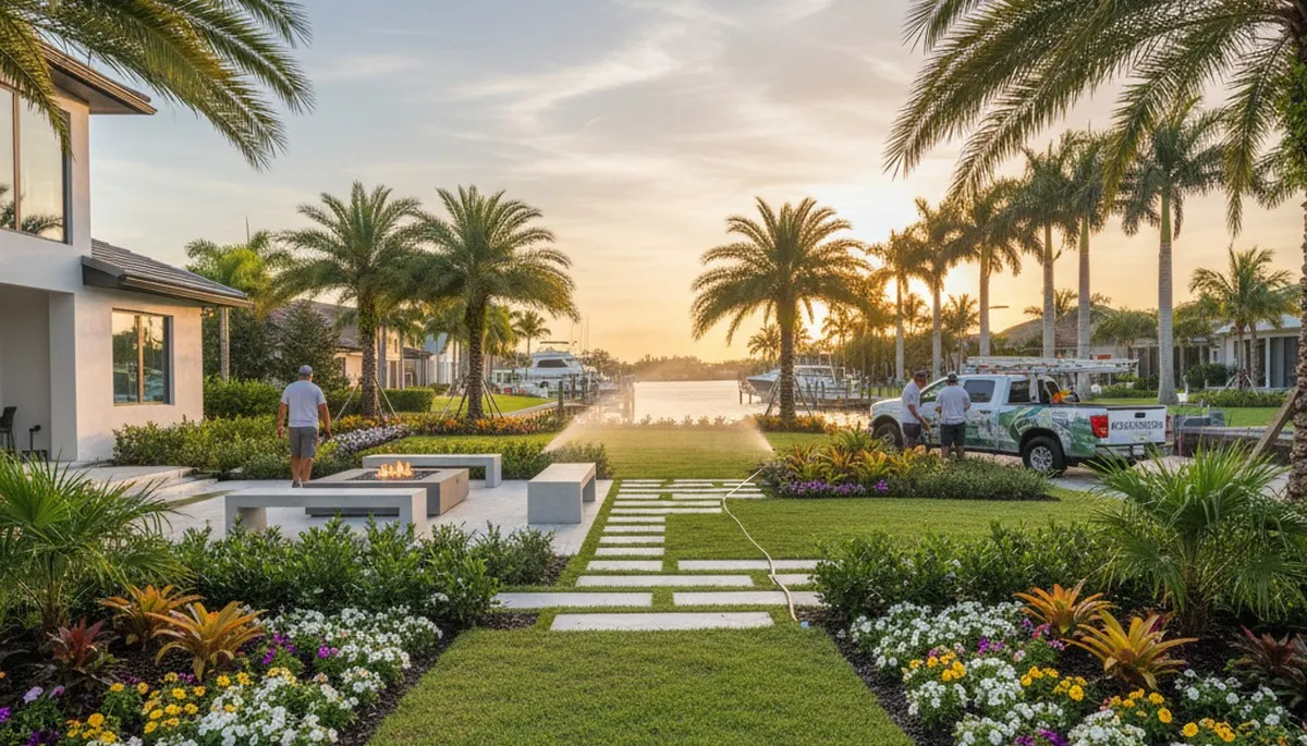 Cape Coral, FL landscaping services for residential lawns and yard maintenance