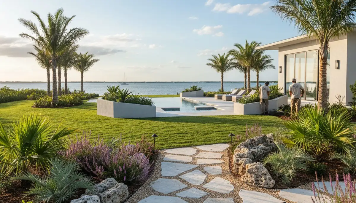 Cape Coral, FL landscaping service for residential lawn care and yard maintenance