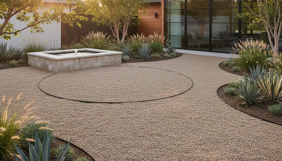 Pea gravel installation in Cape Coral, FL for low-maintenance landscaping and drainage